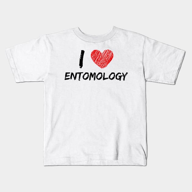 I Love Entomology Kids T-Shirt by Eat Sleep Repeat